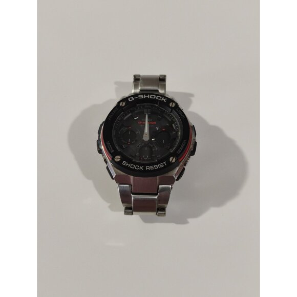 CASIO G-SHOCK GST-W1000D 5445 Solar Black Silver SS Round Ana-Digi 52mm Mens 832 - Picture 2 of 16